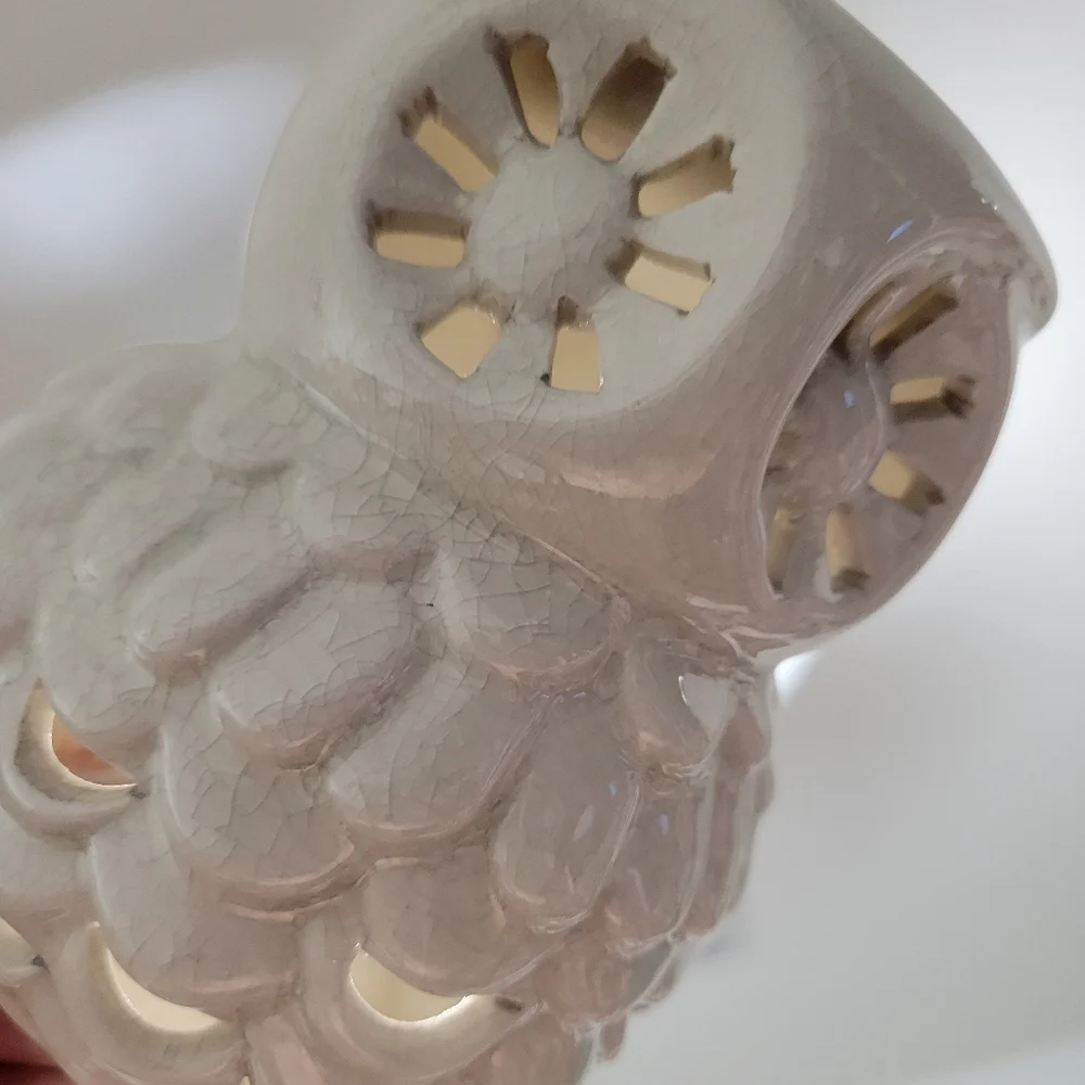 Pier One Owl Tealight Candle Tart Warmer